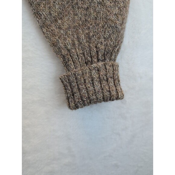 Lord Jeff 100% Shetland Wool Sweater Men's Medium Scotland Tan Made in USA - Picture 9 of 12